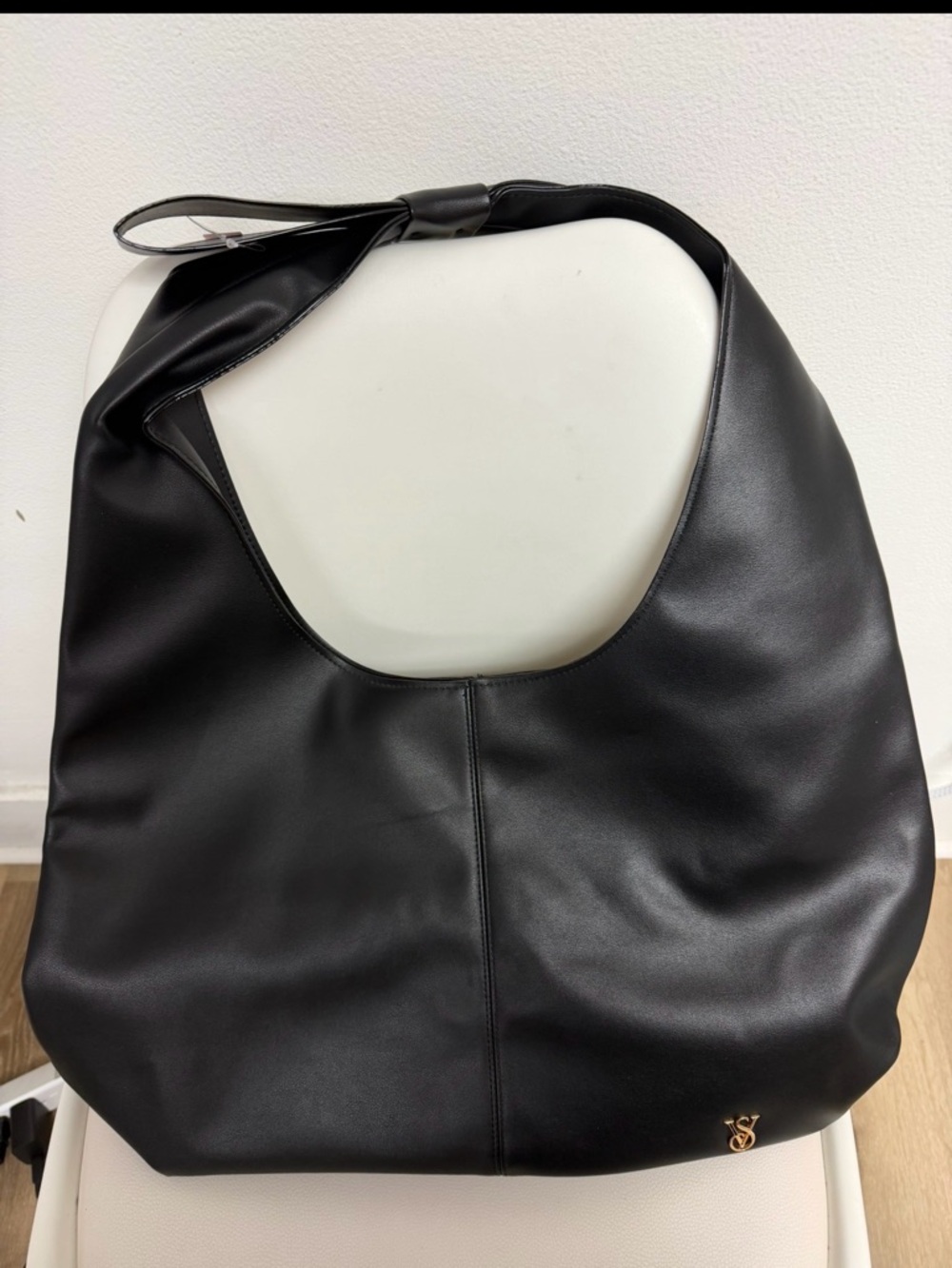 Black Leather Hobo Bag Victoria Secret